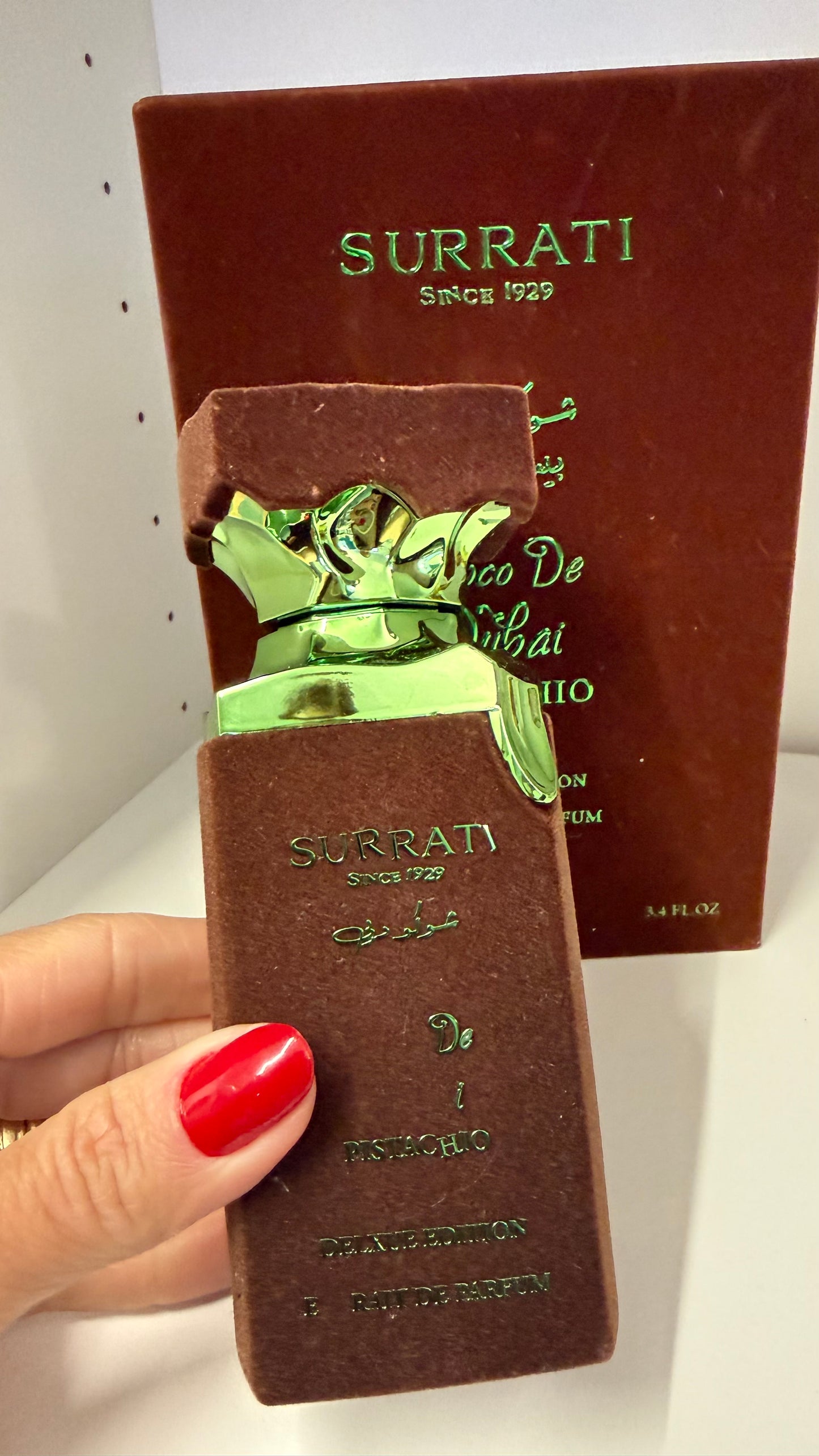 Choco De Dubai Pistachio Deluxe Edition Extrait de Parfum 100ml – Surrati
