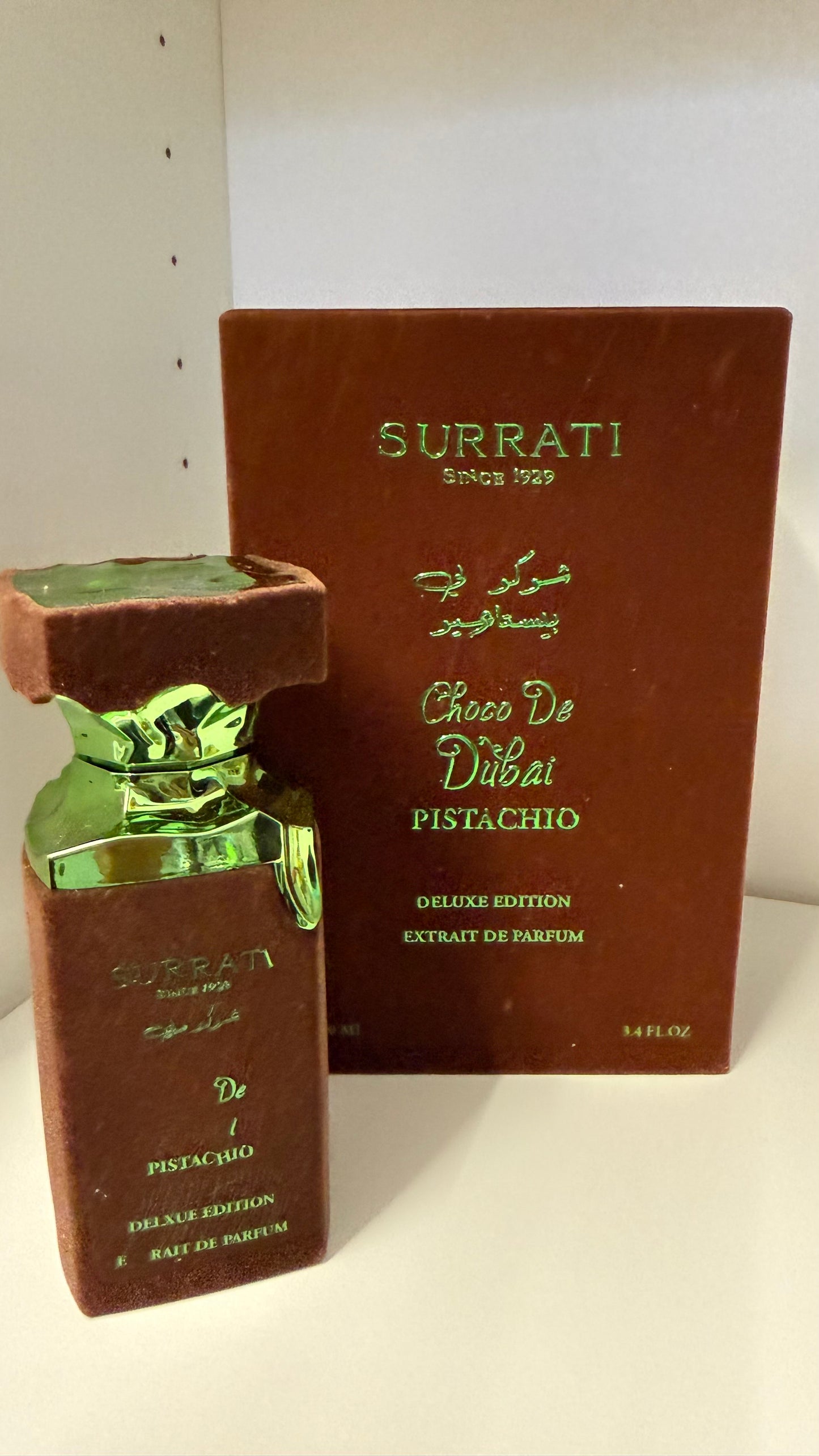 Choco De Dubai Pistachio Deluxe Edition Extrait de Parfum 100ml – Surrati